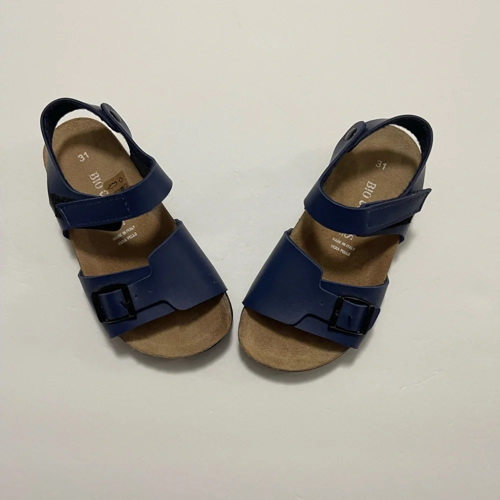 Vera Pelle Bio Color Anatomic Sandal Size 31 Kid Made in Italy New